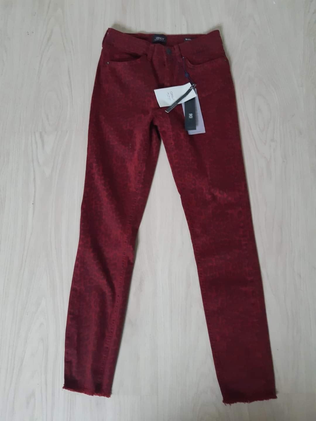 Only Blush rode jeans met luipaardprintaat, Only, Nieuw, Ophalen of Verzenden, Maat 36 (S)