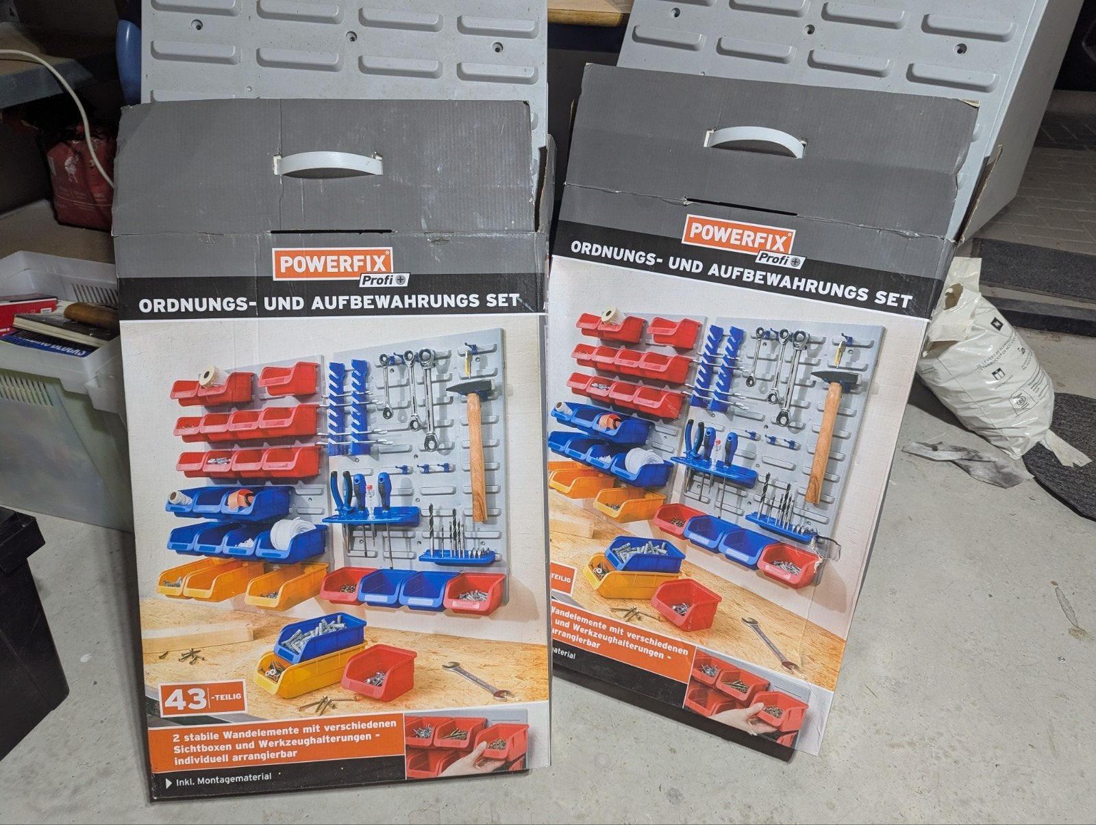 2x POWERFIX Profi Opbergsysteem voor gereedschap en onderdel, Ophalen, Nieuw, Gereedschapsopslag, Overige merken