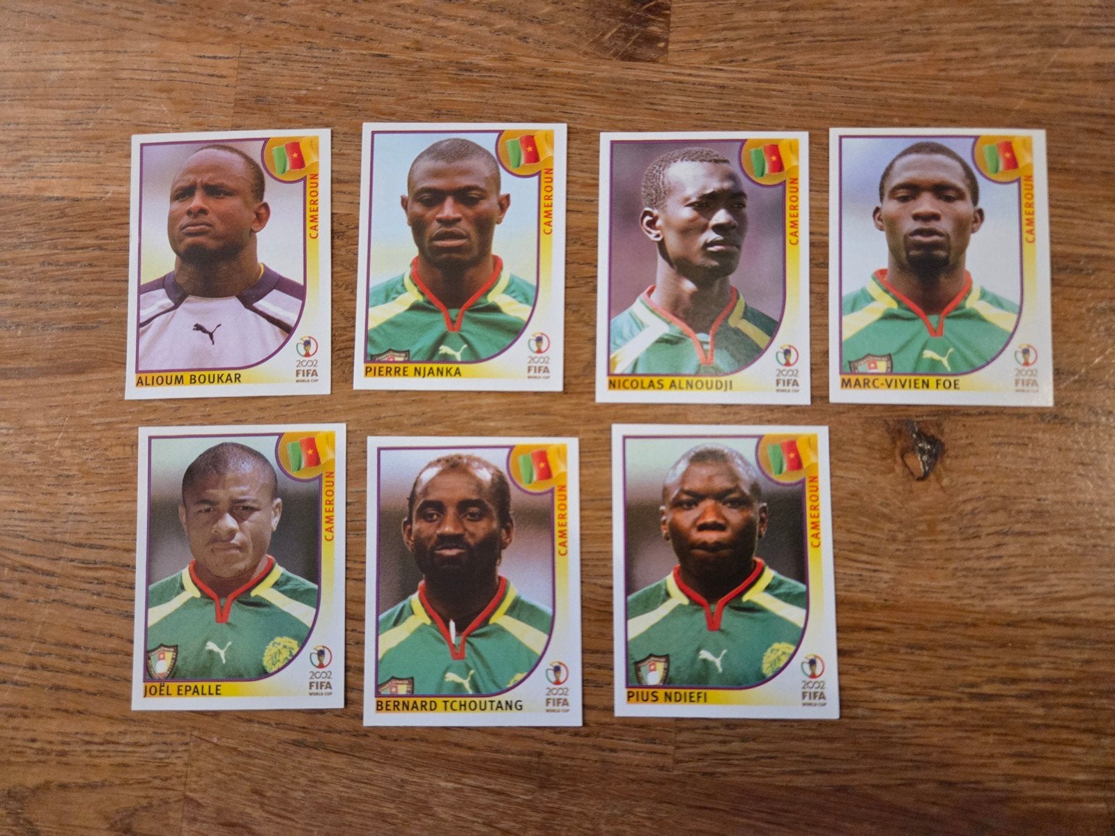 Panini WK 2002 Kameroen, Ophalen of Verzenden, Zo goed als nieuw, Buitenlandse clubs, Poster, Plaatje of Sticker