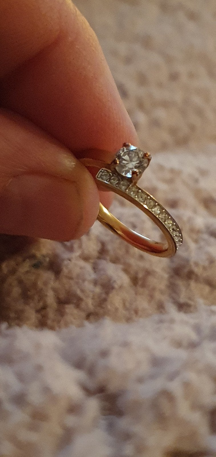 Elegante Swarovski ring, maat 17 of 55, Overige materialen, Met kristal, Ophalen of Verzenden, Zo goed als nieuw