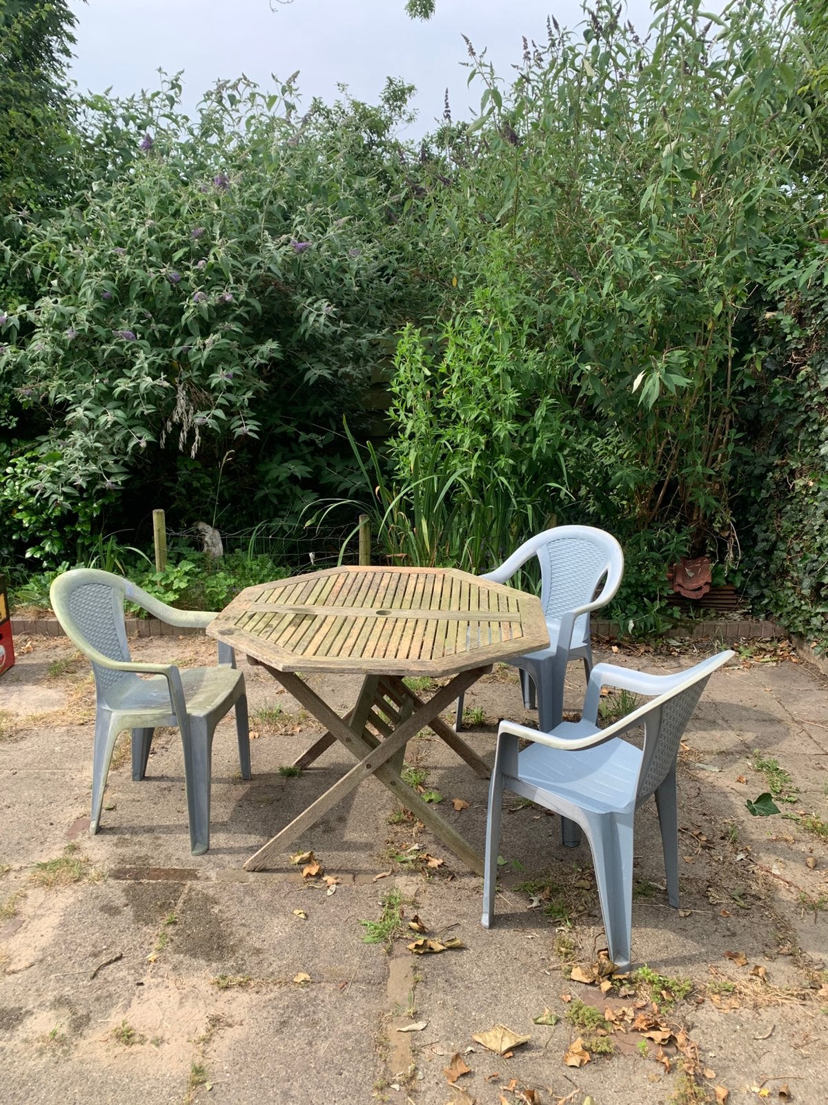 Tafel en stoelen / tuinset, Tuin en Terras, Ophalen, Gebruikt, 8 zitplaatsen, Tuinset