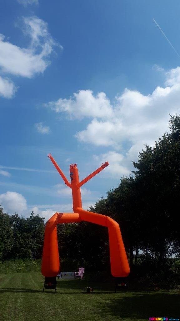 2-benige Oranje Skydancer van skytubesshop, Hobby en Vrije tijd, Feestartikelen, Ophalen of Verzenden, Nieuw, Feestartikel, Oranje of Koningsdag