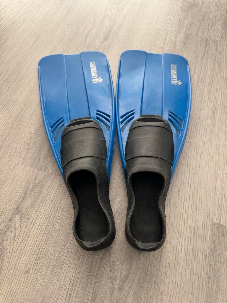 Blauwe kinder zwemvliezen - Bremshey Sport maat 31-33, Watersport en Boten, Duiken, Ophalen of Verzenden, Gebruikt, Zwem- of Duikvliezen