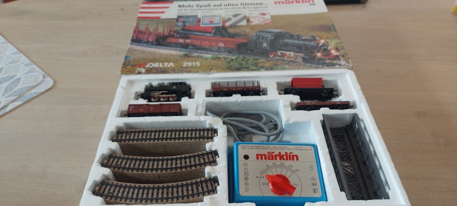 Märklin DB beginnersset Delta compleet artnr 2915 in ovp, Wisselstroom, Locomotief, Ophalen of Verzenden, Zo goed als nieuw