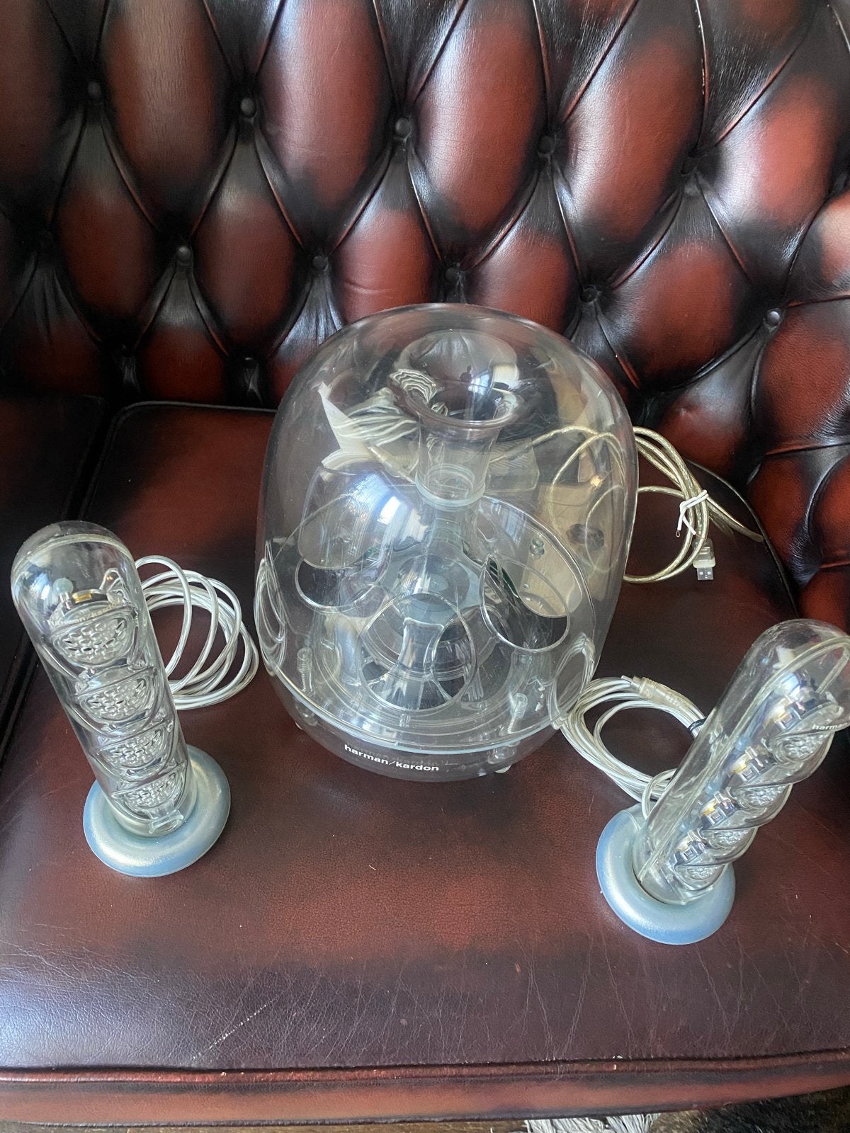 Harman Kardon SoundSticks III 2.1 Speakerset, Audio, Tv en Foto, Luidsprekers, Ophalen, Gebruikt, Speakerset, AUX-ingang