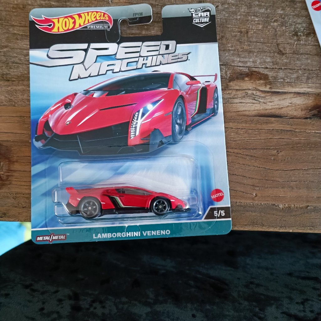 Hot Wheels Lamborghini Veneno Speed Machines car culture, Ophalen of Verzenden, Nieuw, Auto