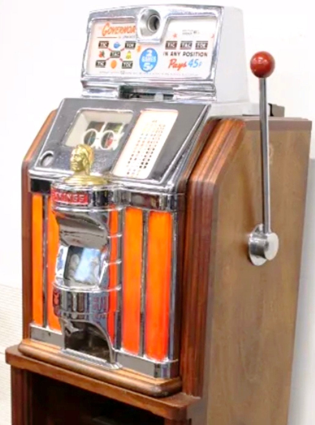Jennings Governor Club Console eenarmige bandiet, Ophalen of Verzenden