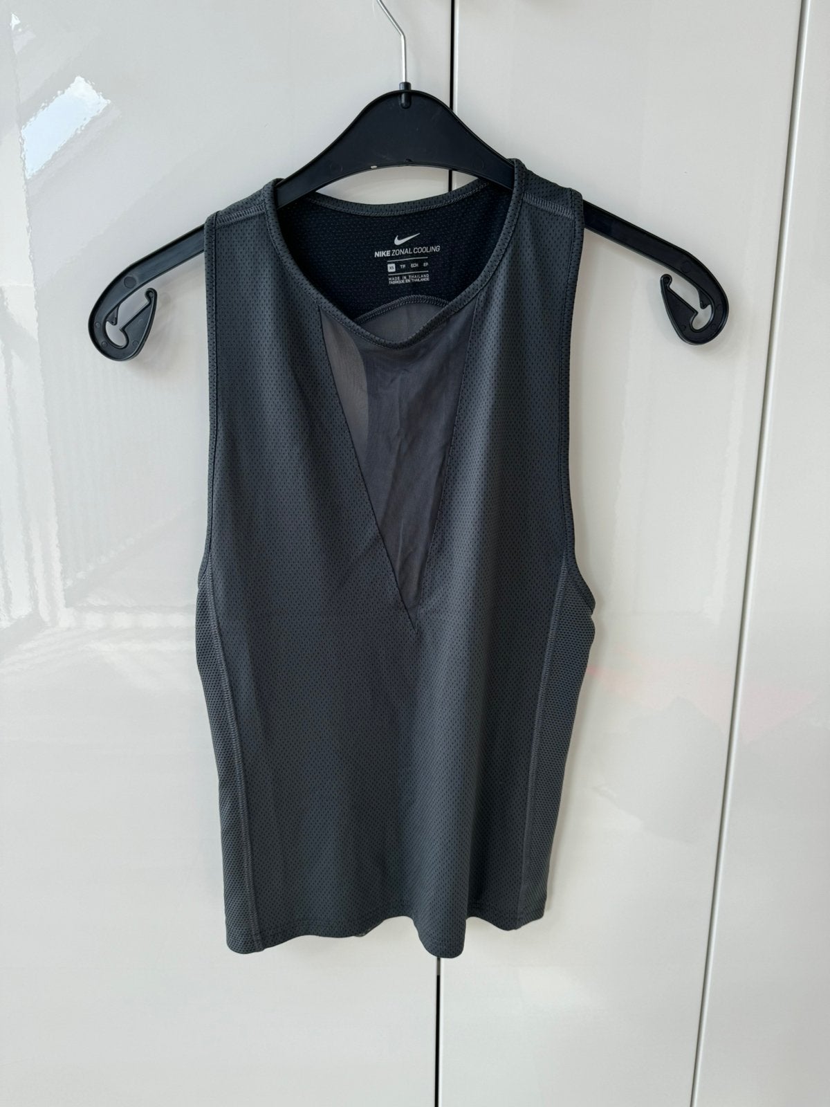 Nike tank top maat XS donker grijs, Ophalen, Maat 34 (XS) of kleiner, Grijs, Fitness of Aerobics