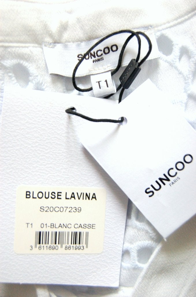 Nieuwe Suncoo Paris topje, blousetop, wit, Mt. S, Wit, Nieuw, Ophalen of Verzenden, Suncoo