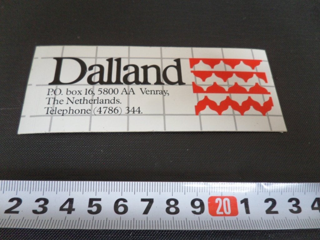 sticker venray DALLAND *, Verzamelen, Ophalen, Zo goed als nieuw