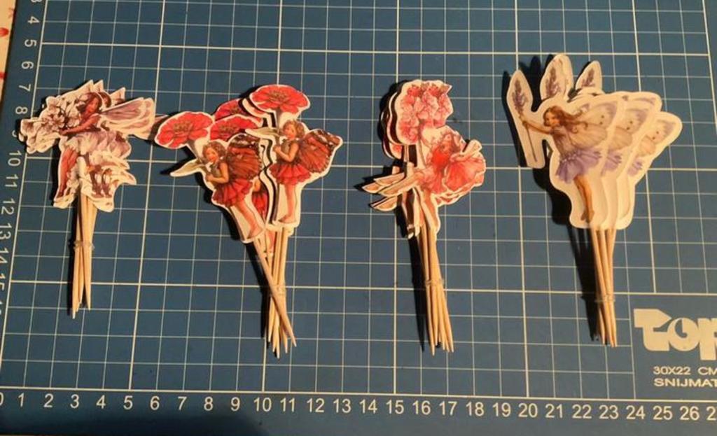20 cocktail prikkers met Flower fairies, Huis en Inrichting, Keuken | Keukenbenodigdheden, Nieuw, Ophalen of Verzenden