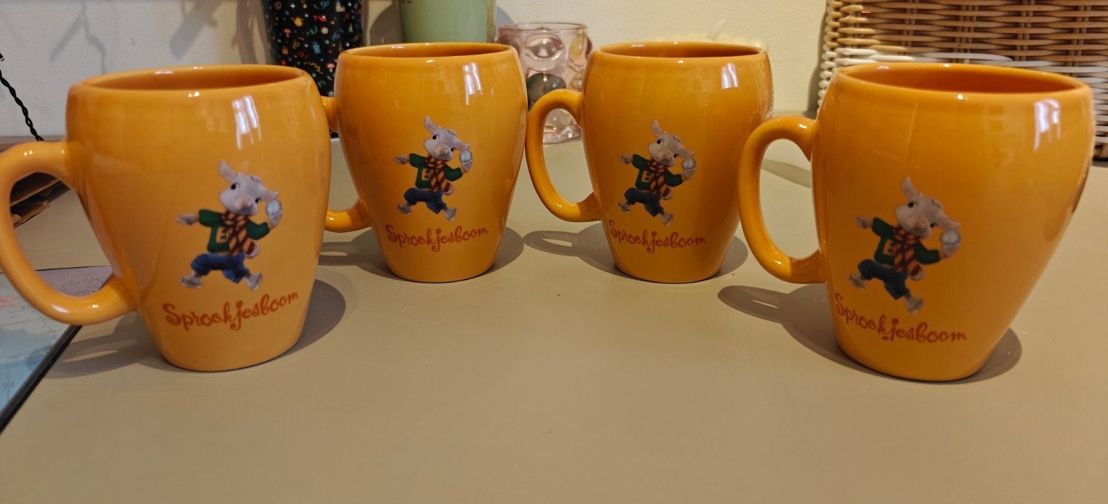 4 Efteling Sprookjesboom mokken, Verzamelen, Ophalen of Verzenden, Gebruiksvoorwerp