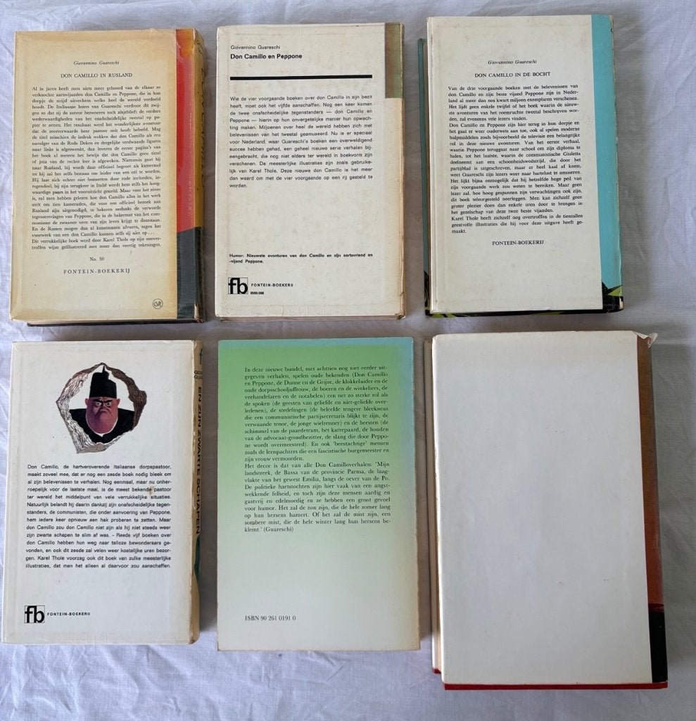 4 boeken Don Camillo van Giovannino Guareschi, Gelezen, Ophalen of Verzenden, Nederland, Giovannino Guareschii