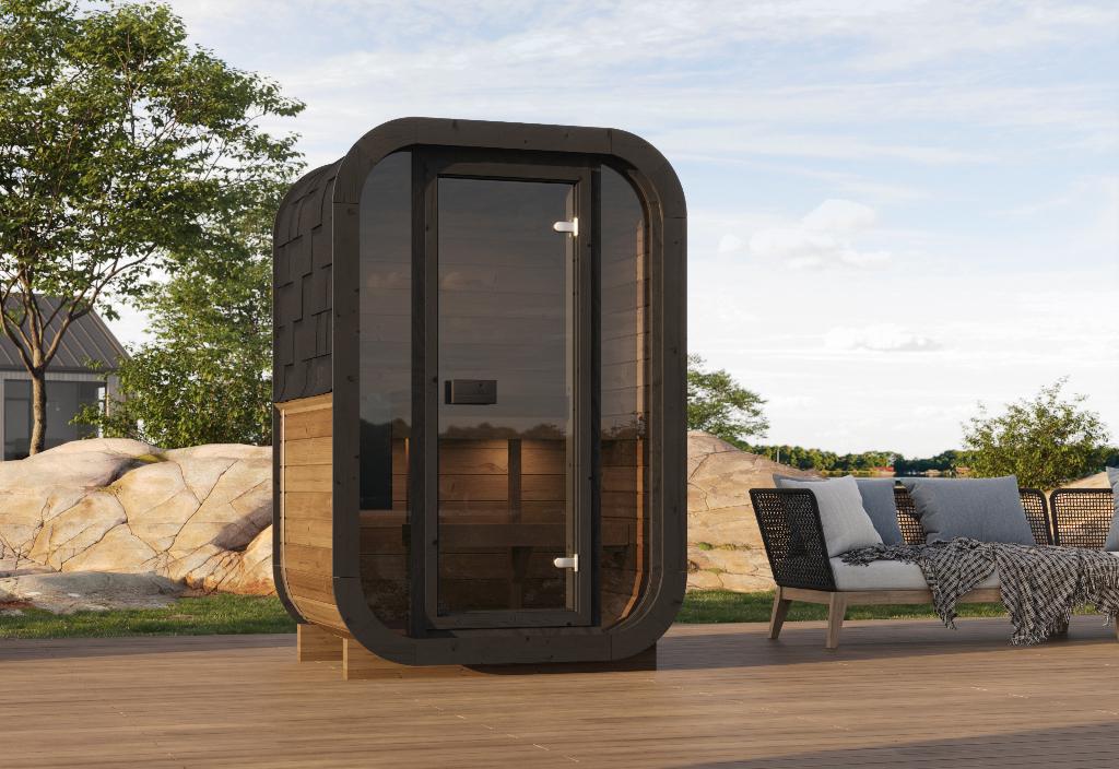 CUBE SAUNA - Compacte Outdoor Sauna, Ophalen of Verzenden, Nieuw, Complete sauna