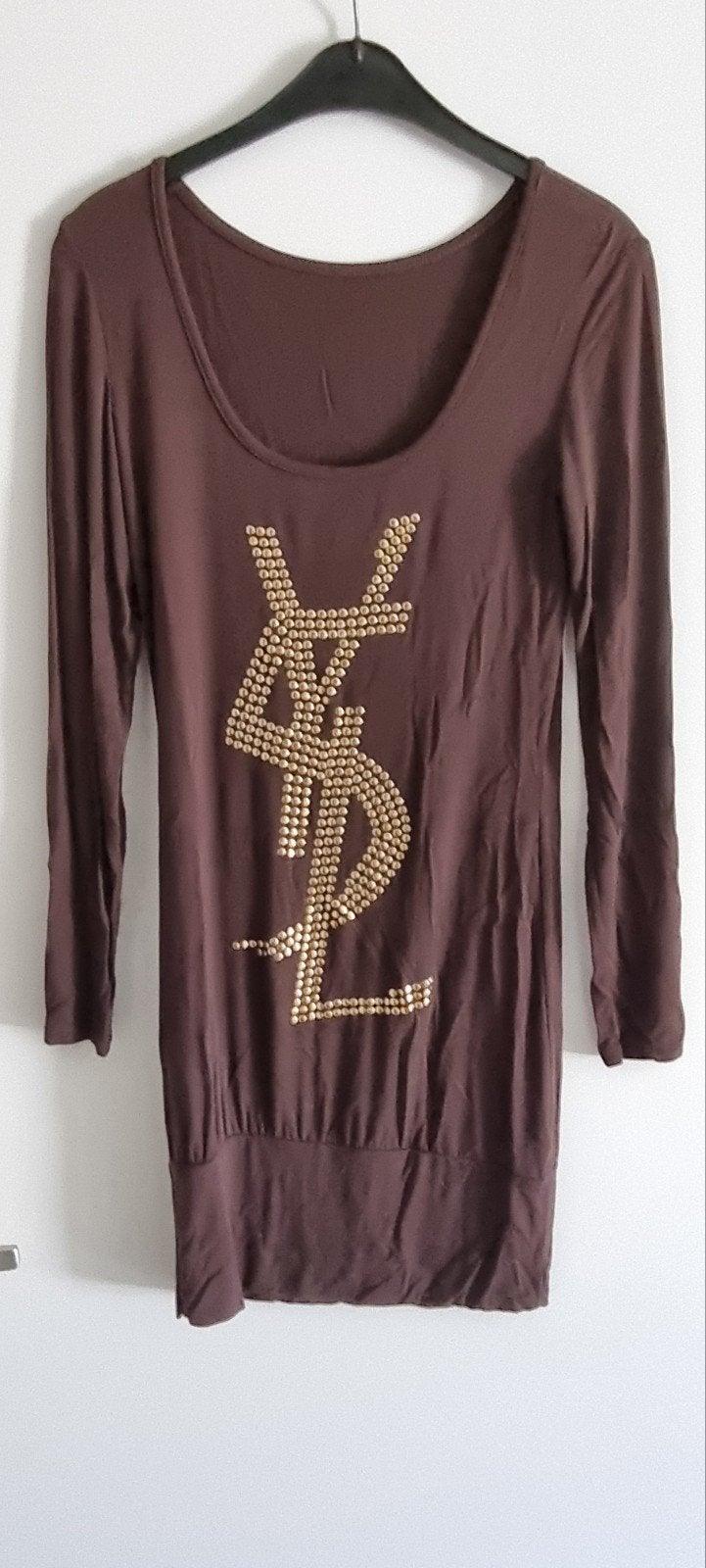 Dames Longsleeve jurk Maat 36, Ophalen, Zwart, Maat 36 (S), Gedragen