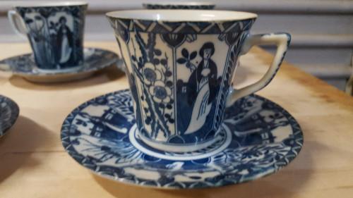 kop en schotels chinees blauw 6 stuks, Ophalen of Verzenden, 'T Olde Gre-j, Info@toldegrej.nl, Endepoelstraat 20f Didam