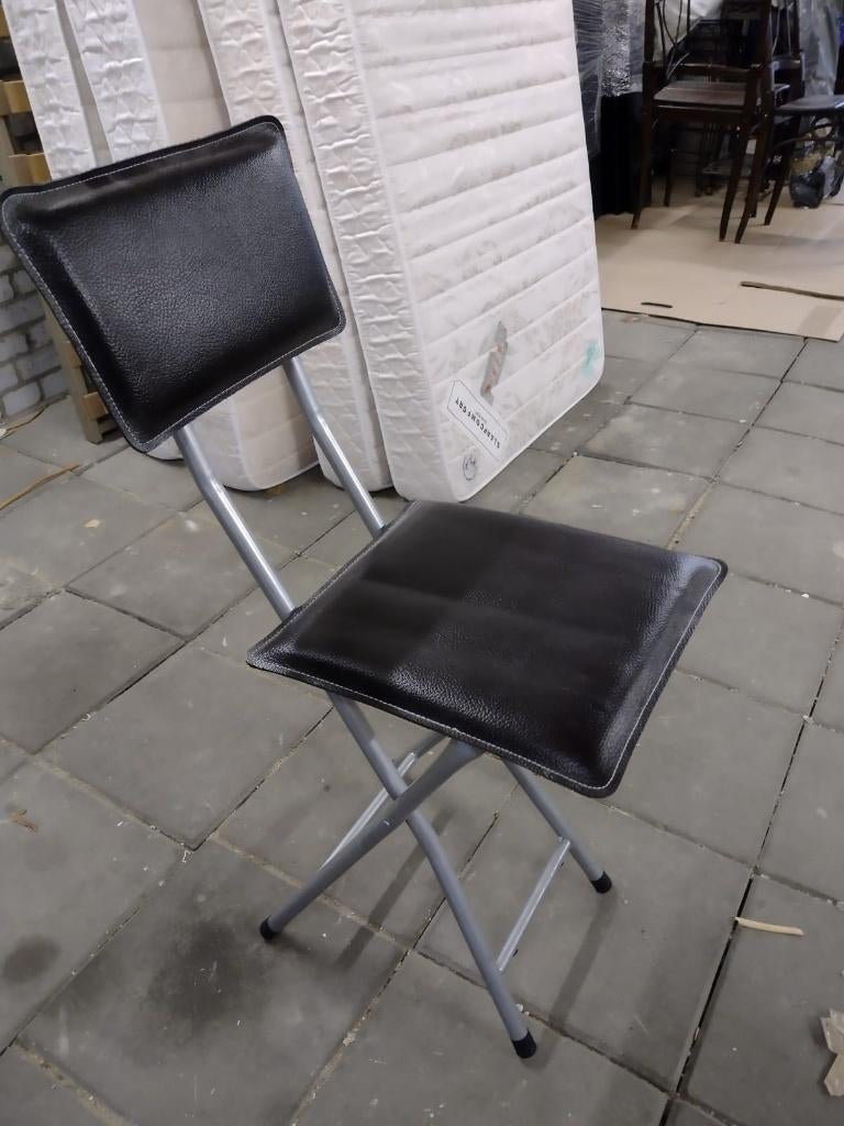 Klap stoelen, Huis en Inrichting, Stoelen, Twee, Zwart, Ophalen of Verzenden, Zo goed als nieuw