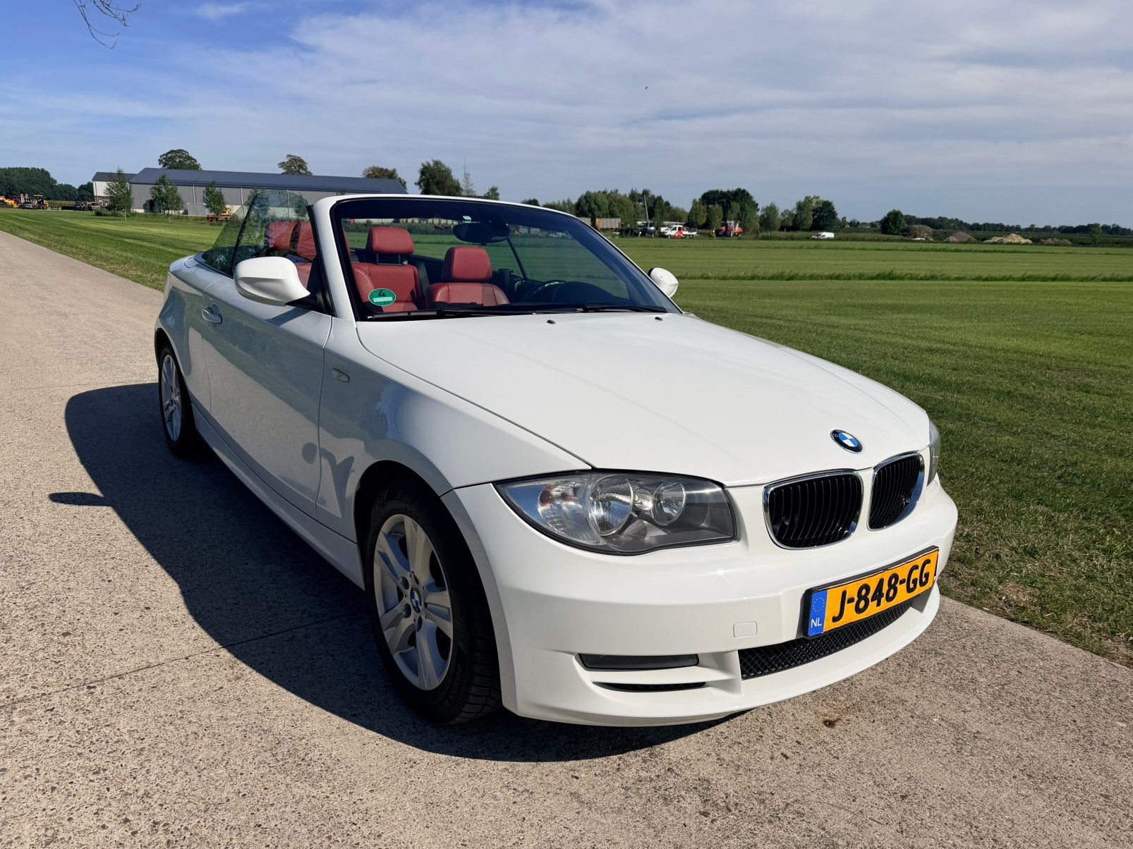 BMW 1-Serie 2.0 D 118D 105KW Cabrio 2010 Wit, Auto's, 1-Serie, Achterwielaandrijving, 1995 cc, Cabriolet