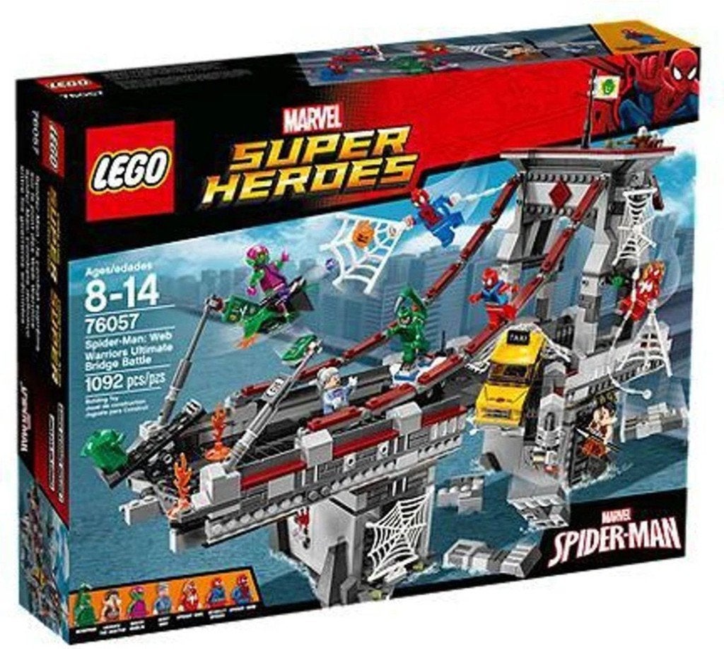 lego 76057 Marvel Spider-Man Web Warriors ultiem brugduel, Inclusief accessoires, Marvel, Lego, Nieuw