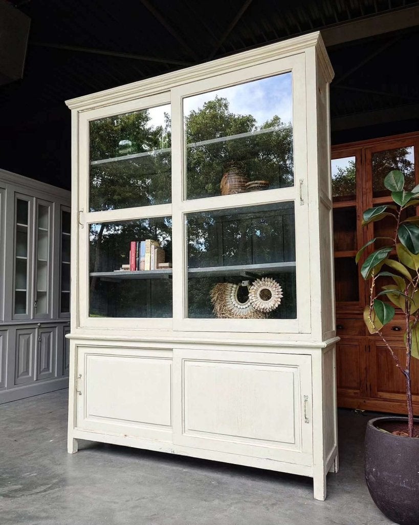 Antieke franse servieskast | Hoge winkelkast  #4682, Gebruikt, -, 200 cm of meer, -