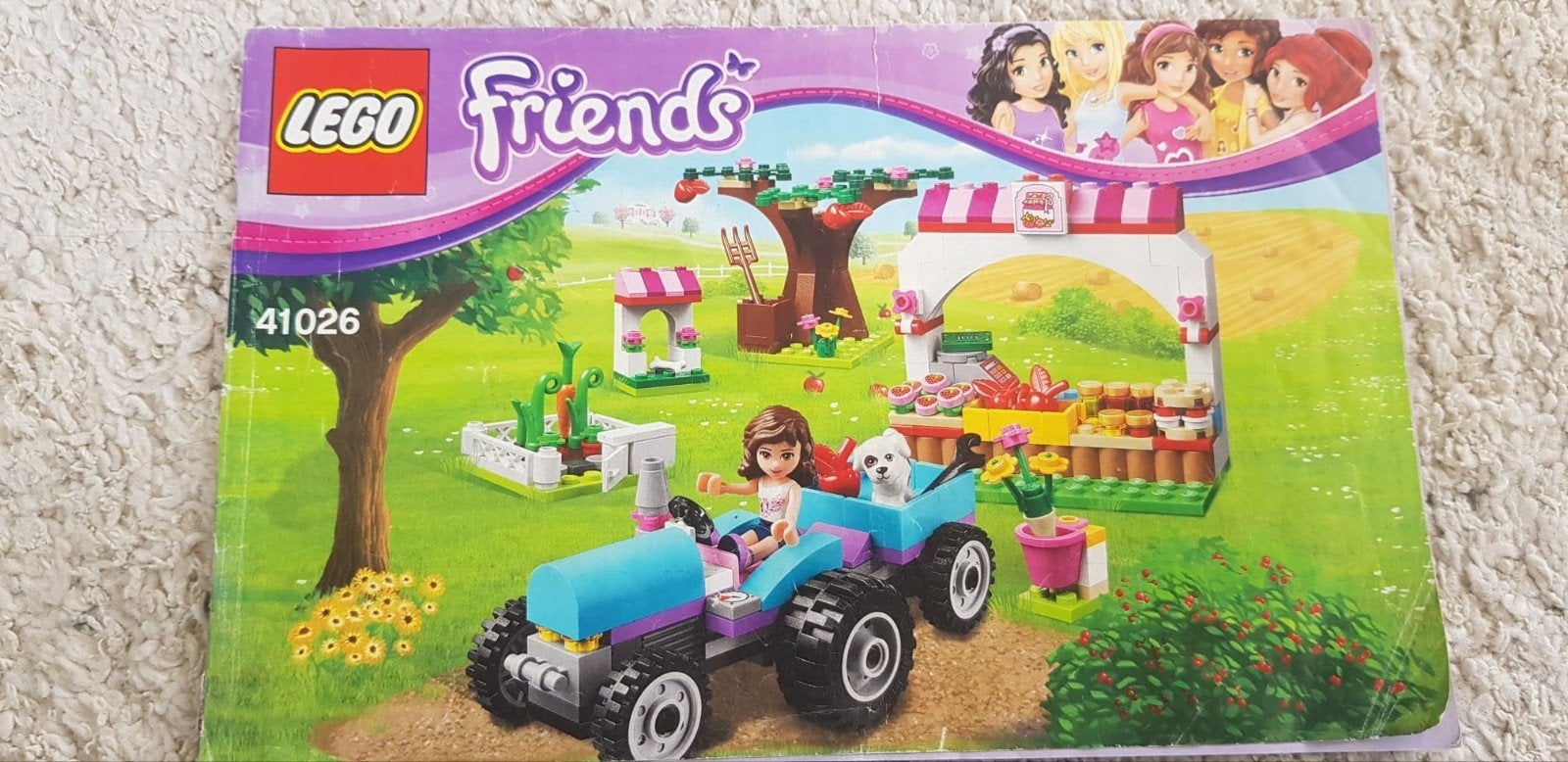 LEGO Friends 41026: Zomerse Caravan met Tractor, Lego, Friends, Ophalen of Verzenden, Zo goed als nieuw