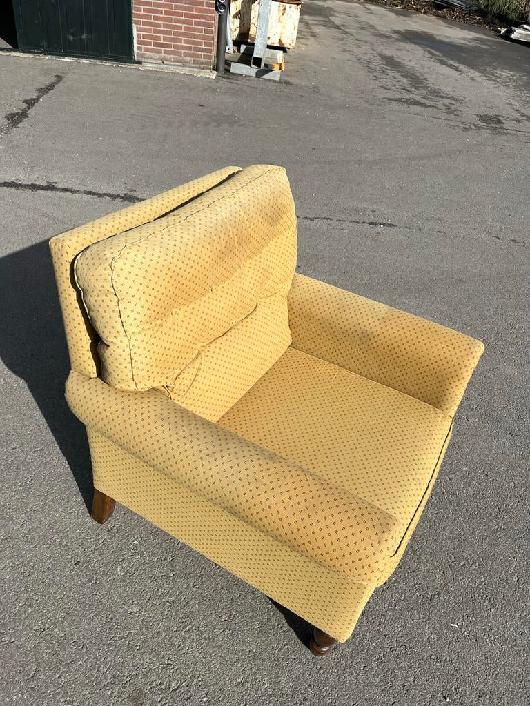 Ruime stoel, Ophalen, Gebruikt, Stof, 75 tot 100 cm