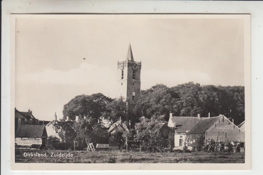 Dirksland - Goeree-Overflakkee, Zuidzijde, Ophalen of Verzenden, 1920 tot 1940, Gelopen, Zuid-Holland
