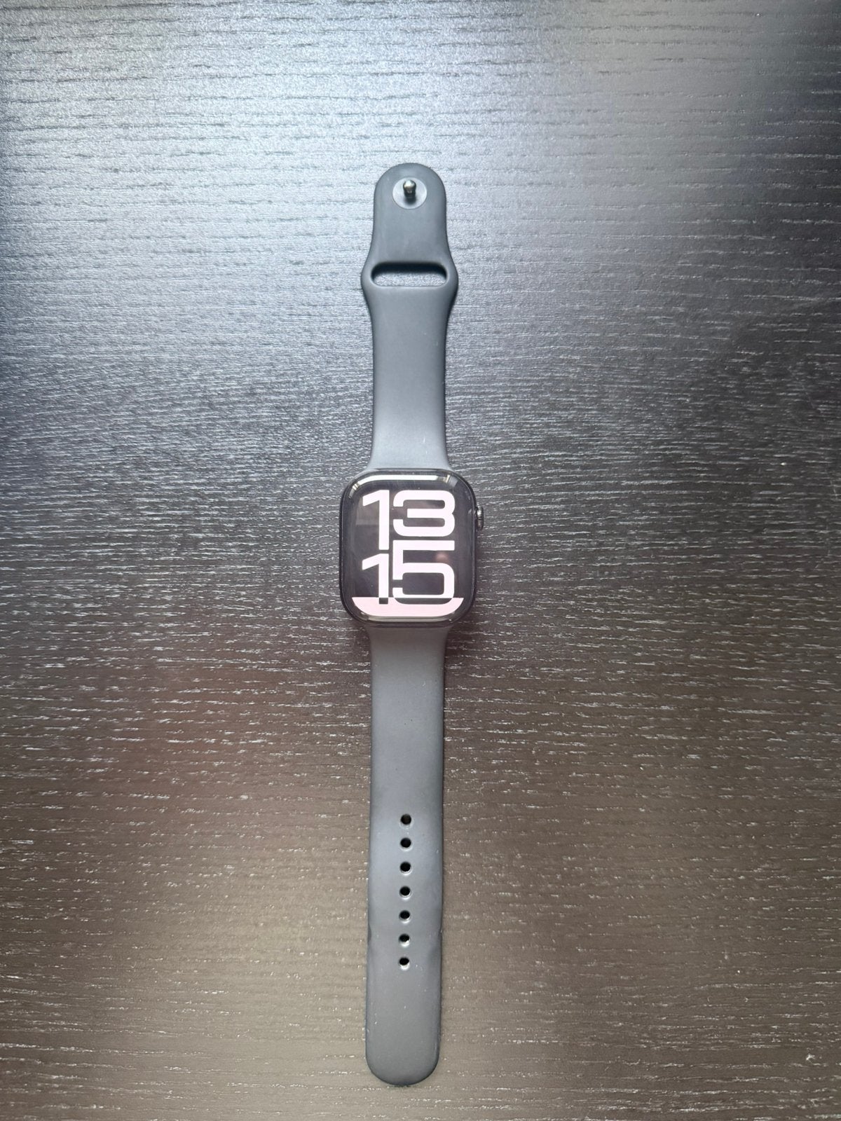 Apple Watch Series 10 met 46 MM case, Gebruikt, Stappen, Zwart, IOS