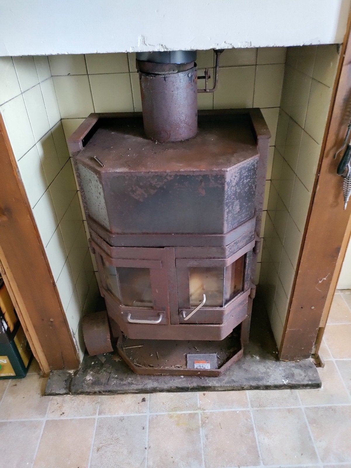 allesbrander, Huis en Inrichting, Ophalen, Gebruikt, Hout, Houtkachel