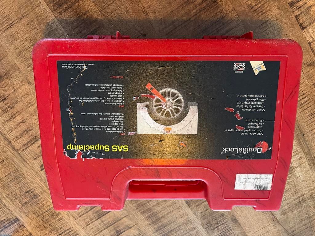 DoubleLock SAS Supaclamp Wielklem - Beveiliging Auto/Caravan, Auto diversen, Anti-diefstal, Gebruikt, Ophalen of Verzenden