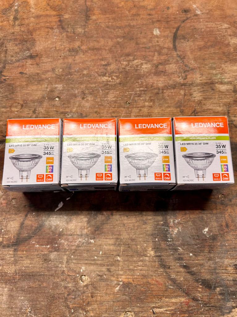 LEDVANCE LED MR16 35W Dimbare LED-lampen GU5.3 (4 st.10,00), Ophalen of Verzenden, Nieuw, 30 tot 60 watt, Led-lamp