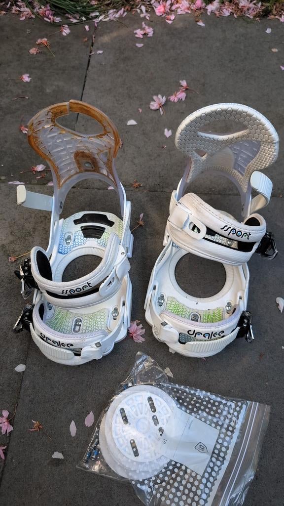 Snowboard bindings ssport drake, Sport en Fitness, Snowboarden, Ophalen, Gebruikt, Board