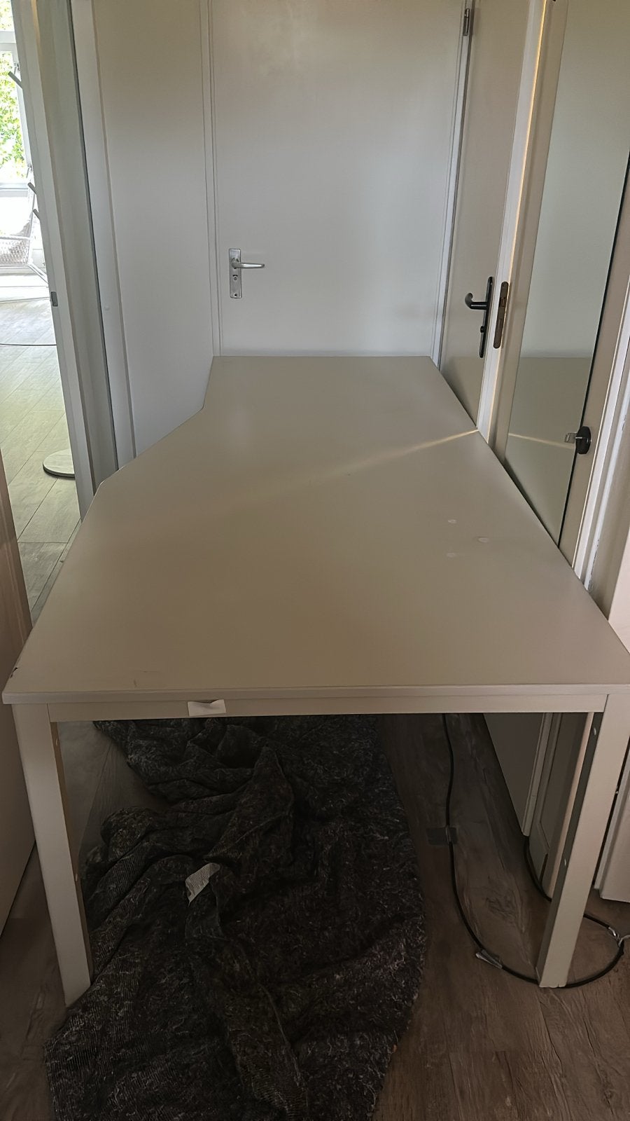 Wit bureau 200 x 100, Huis en Inrichting, Ophalen, Gebruikt, Metaal, Overige merken