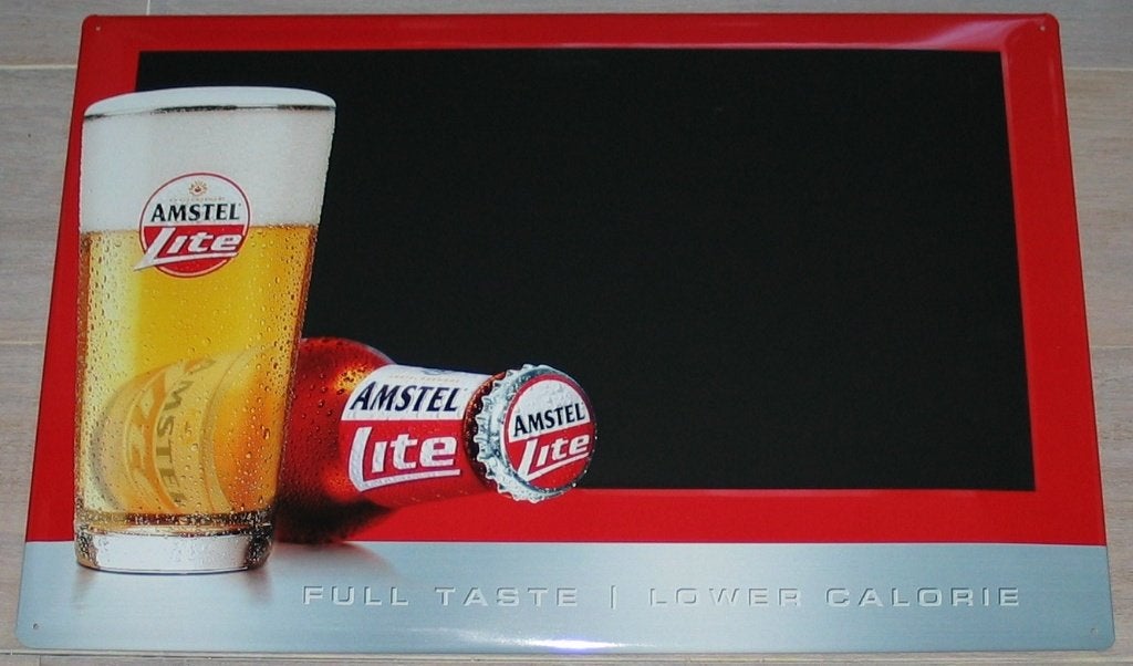 Amstel bier Reclame bord Bar Mancave bord, Verzenden, Nieuw, Reclamebord