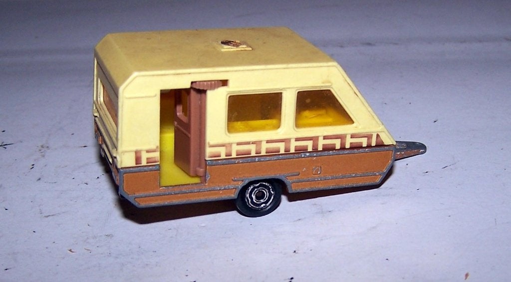 Prachtig vintage Majorette Caravane model. Izgs., Hobby en Vrije tijd, Modelauto's | Overige schalen, Ophalen of Verzenden, Zo goed als nieuw