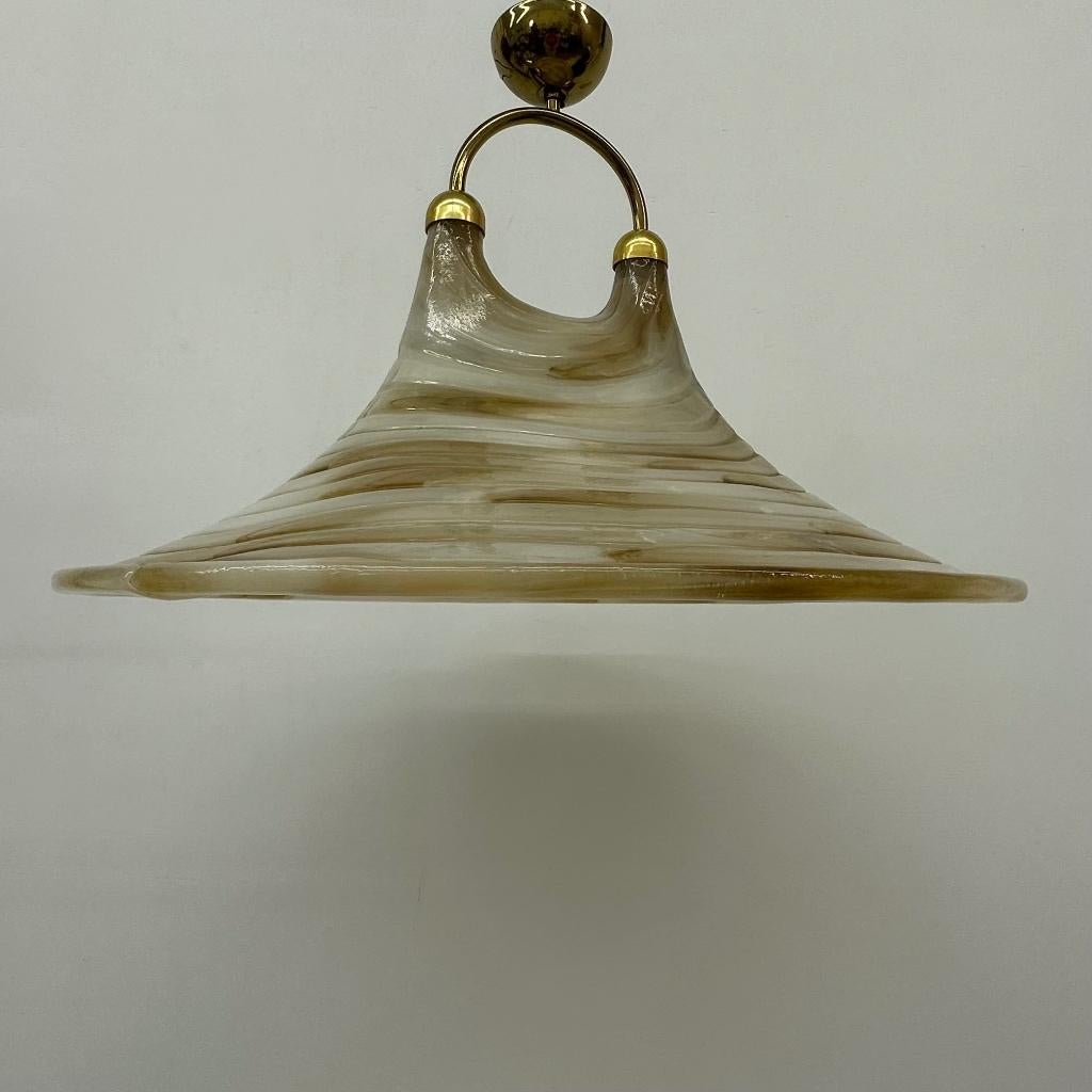 hanglamp jaren 70 plexiglas goud vintage Cristallux, Lamp, Lamp, Ophalen of Verzenden, Lamp