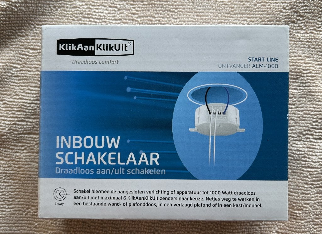 KlikAanKlikUit Inbouwschakelaar ACM-1000, Ophalen of Verzenden, Nieuw, Overige merken, Overige typen