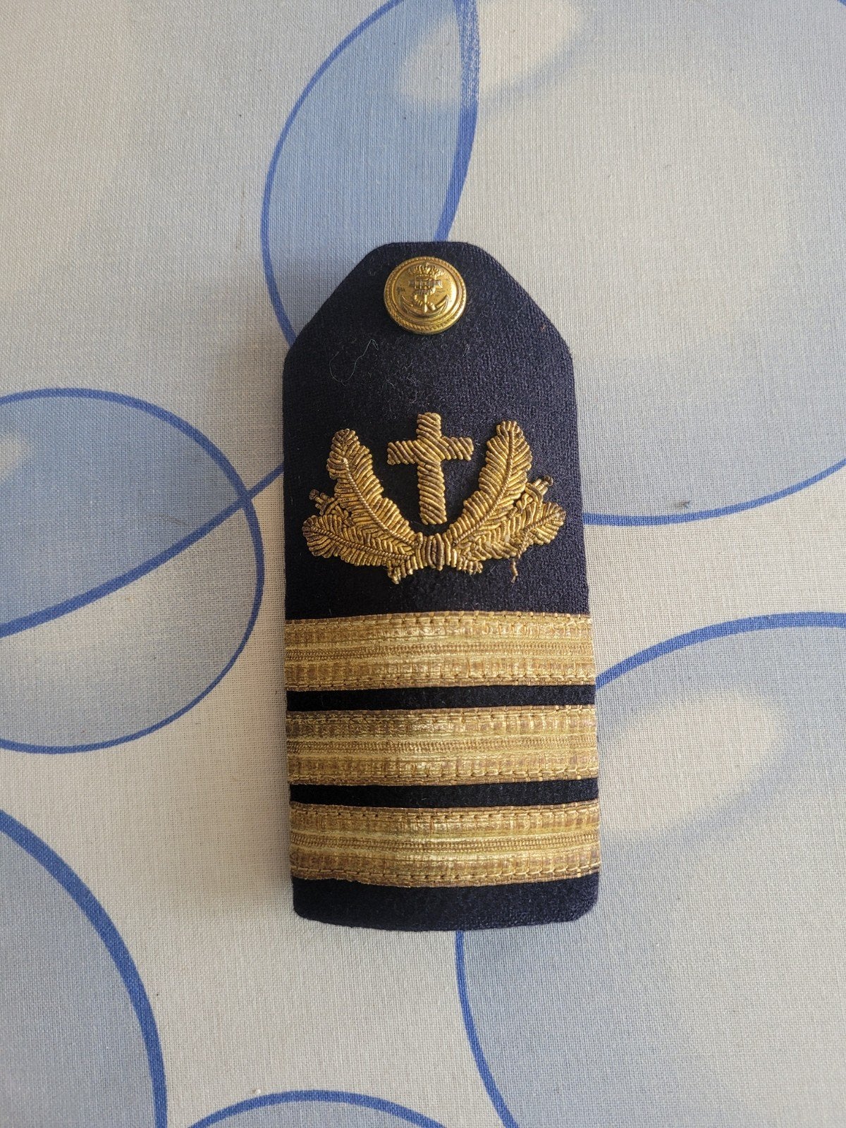 Enkele schouderrang Geestelijk verzorger KM, Ophalen of Verzenden, Marine, Nederland, Embleem of Badge