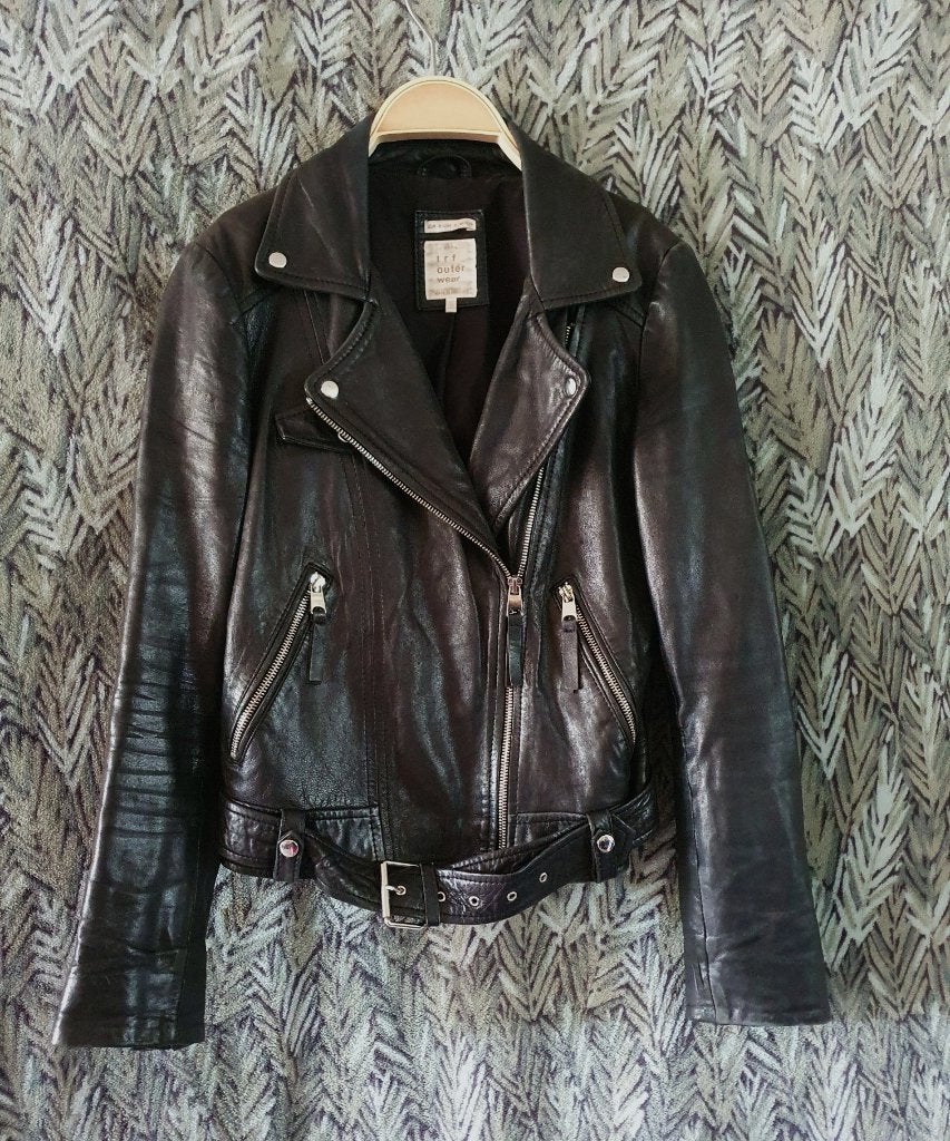 Leren motorjack bikerjack Zara maat S TRF Trafaluc Outerwear, Kleding | Dames, Jassen | Winter, Ophalen of Verzenden, Zo goed als nieuw