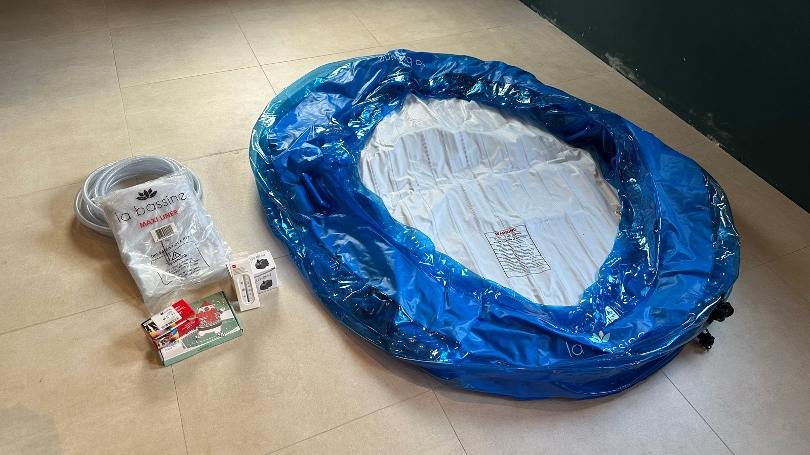 La Bassine Maxi Opblaasbaar Bevalbad met Accessoires, 200 tot 300 cm, Opblaaszwembad, 80 tot 120 cm, Ophalen of Verzenden
