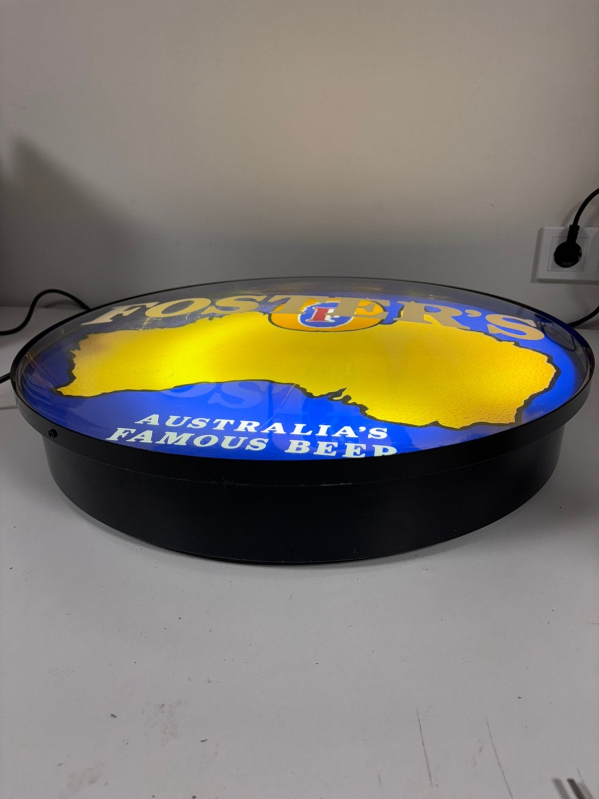 Zeldzame Foster’s Bier Lichtbak – 53 cm – Volledig Werkend!, Verzamelen, Ophalen of Verzenden, Zo goed als nieuw, Lichtbak of (neon) lamp