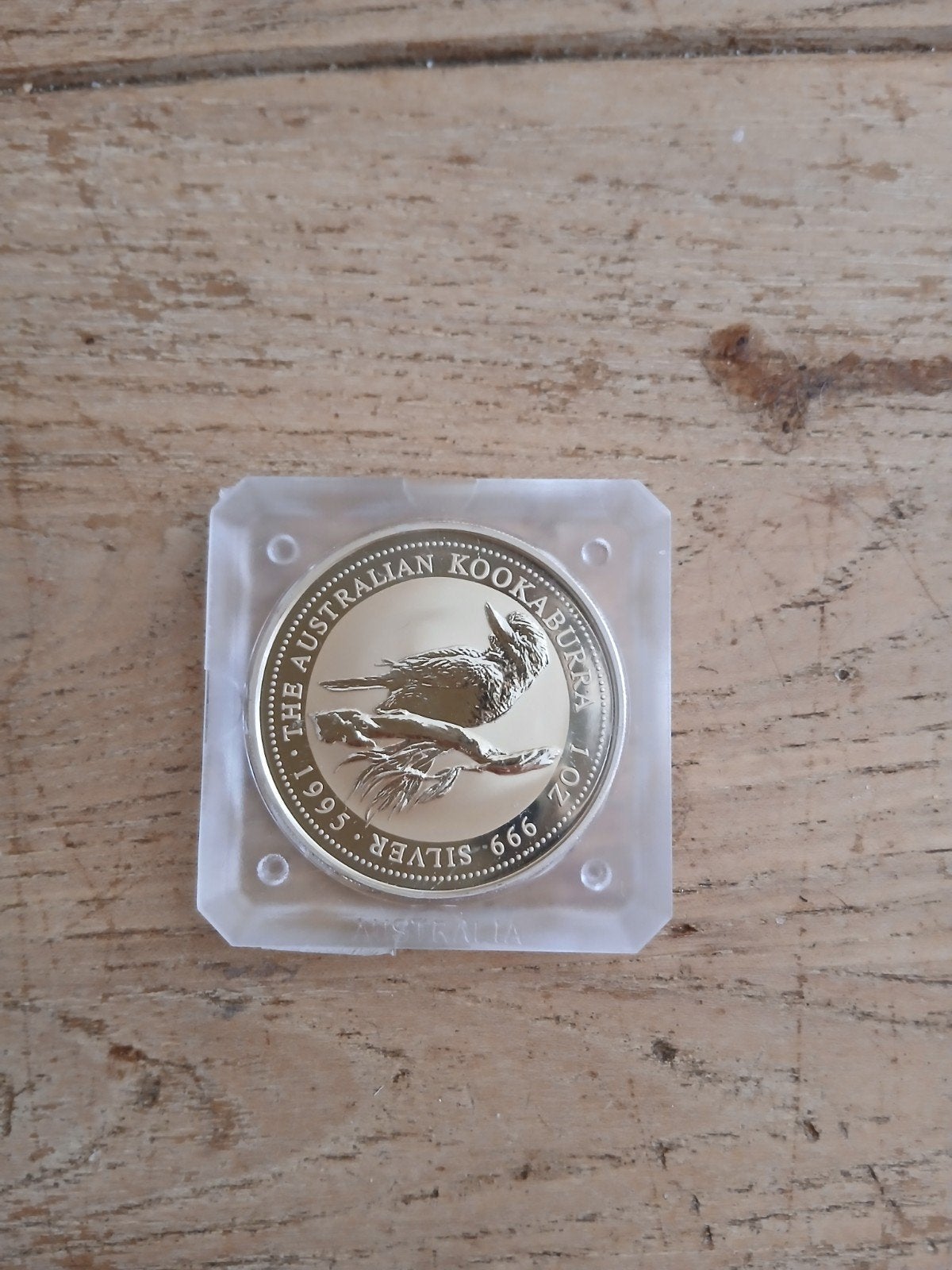 1995 Australische Kookaburra 1 oz Zilveren Munt, Ophalen of Verzenden, Losse munt, Zilver