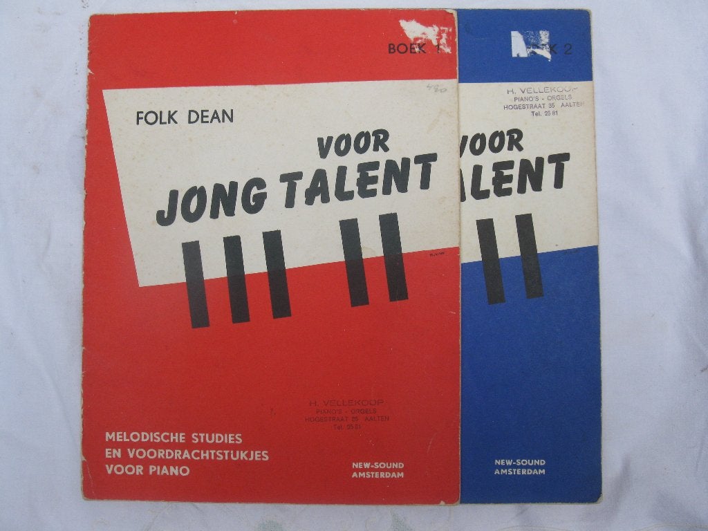 Bladmuziek Folk Dean Jong Talent 2 x, Muziek en Instrumenten, Ophalen of Verzenden, Gebruikt, Les of Cursus, Populair