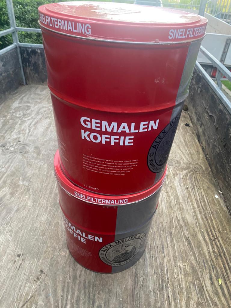 Gratis douwe egberts koffie blikken - ijzer, Ophalen of Verzenden, Zo goed als nieuw, Koffie, Douwe Egberts