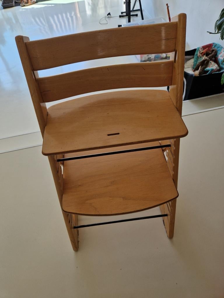 Stokken stoel met beugel en kussens, Ophalen, Meegroeistoel