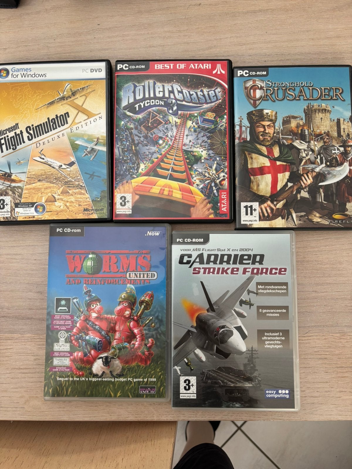 5 diverse pc spellen, Ophalen, 1 speler, Zo goed als nieuw, Vanaf 3 jaar