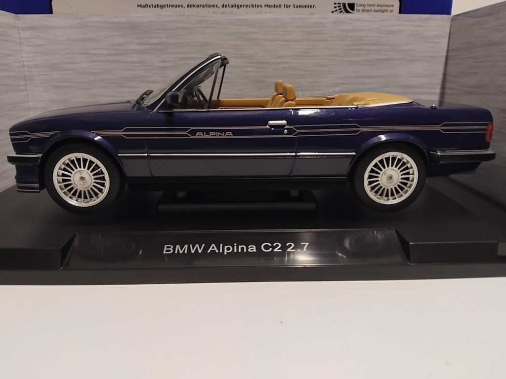 BMW 3 serie Alpina Cabriolet C2 2.7 dark blue Mcg 1:18 KRD, Hobby en Vrije tijd, Modelauto's | 1:18, Ophalen of Verzenden, Zo goed als nieuw