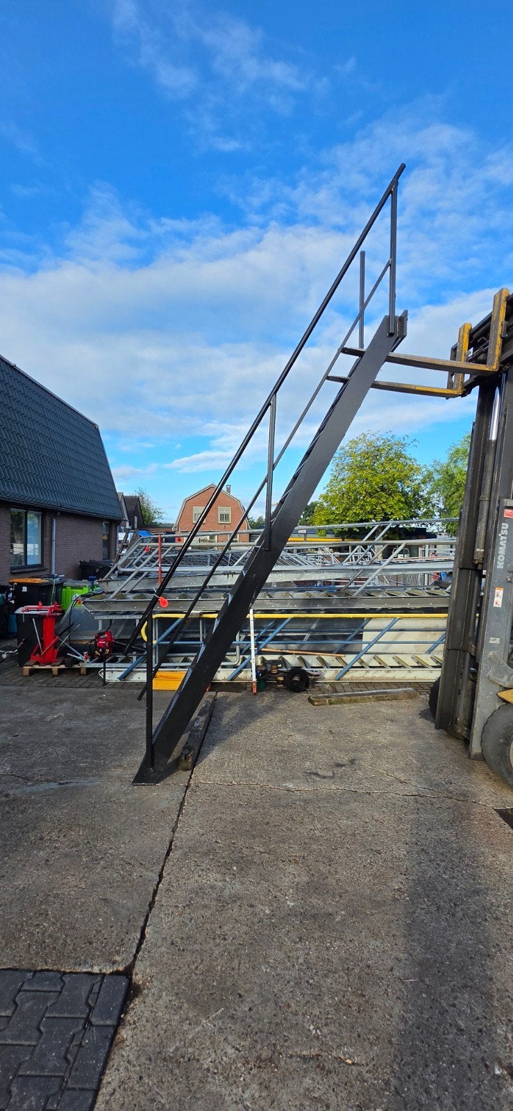 stalen trap zwart hoog 3.55mtr nor131, Doe-het-zelf en Verbouw, Ophalen of Verzenden, 2 tot 4 meter