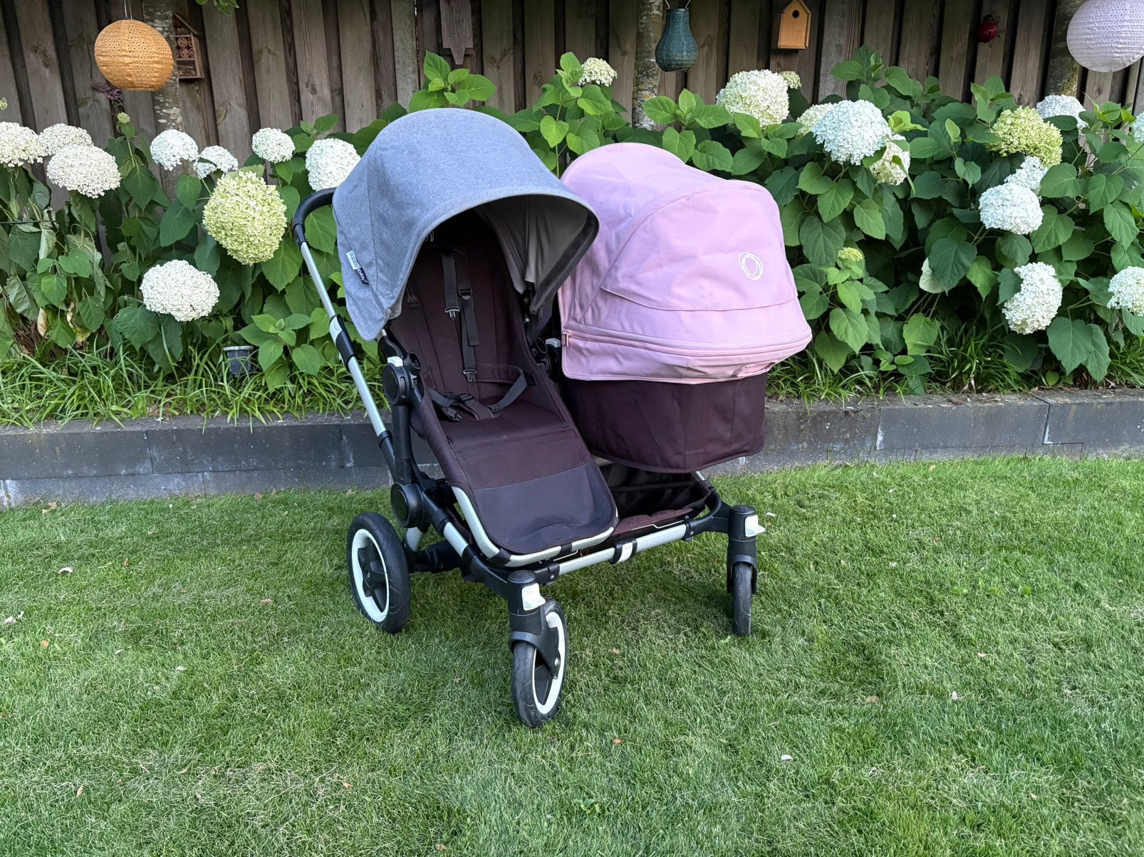 Zeer complete Bugaboo Donkey Twin kinderwagen, Kinderen en Baby's, Kinderwagens en Combinaties, Ophalen, Gebruikt, Combiwagen