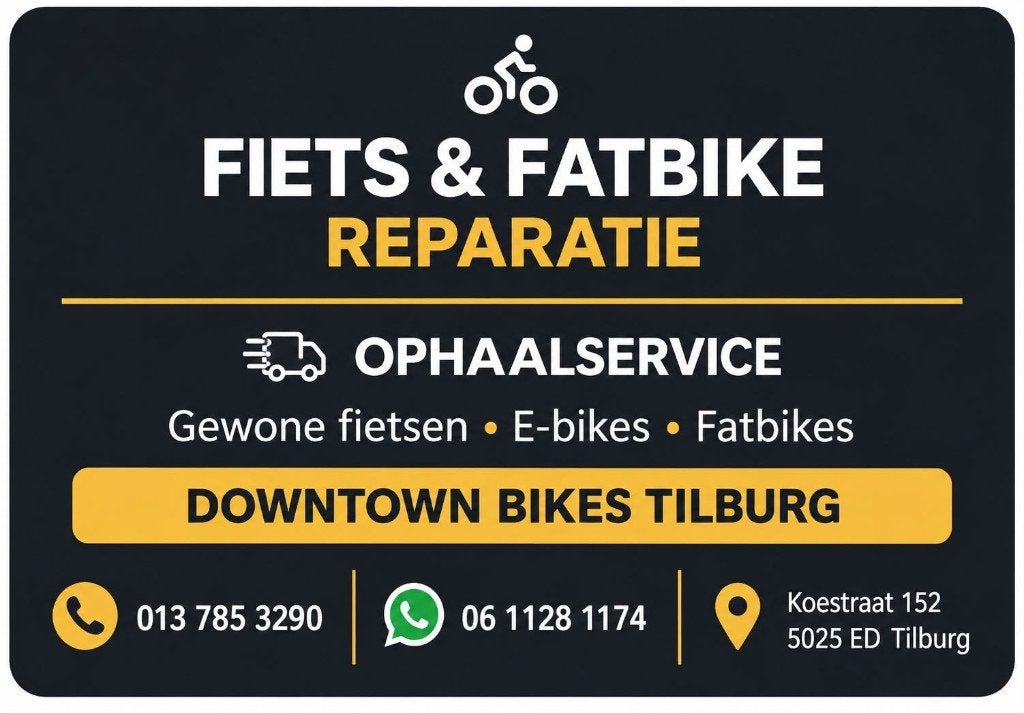 Fiets & Fatbike Reparatie | Ophaalservice aan Huis | Tilburg